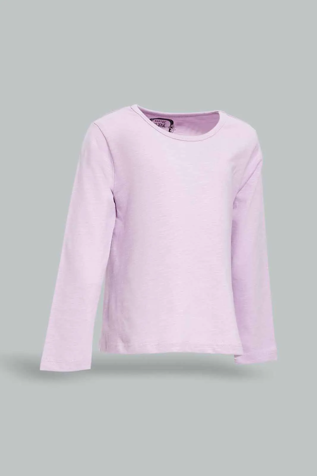 Infant Girls Lilac Plain T-Shirt