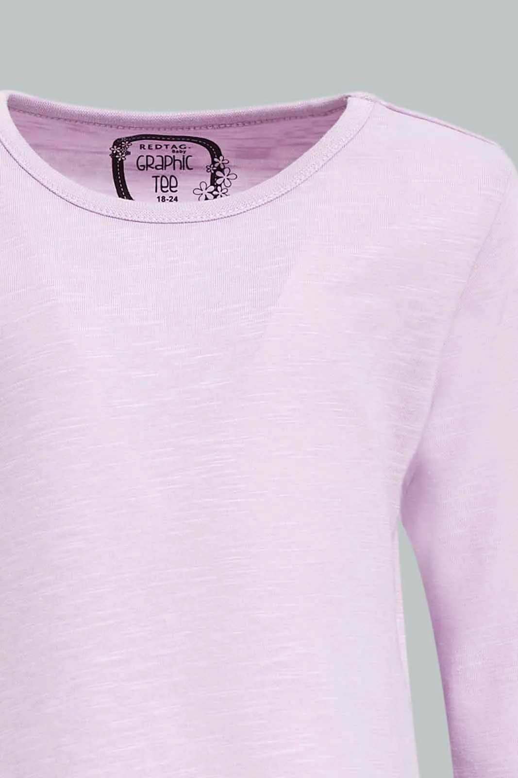 Infant Girls Lilac Plain T-Shirt