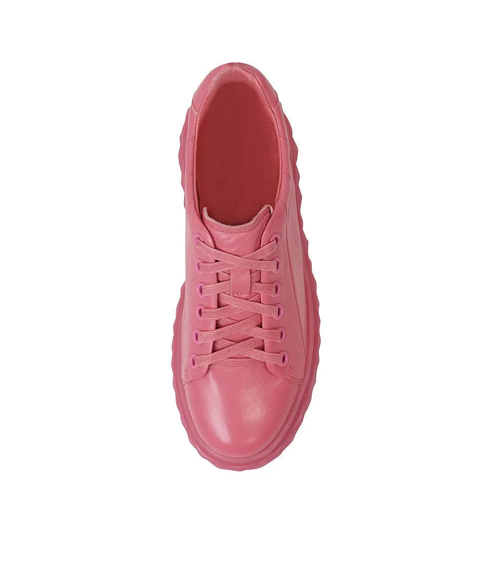 Irsia New Pink Leather Sneakers