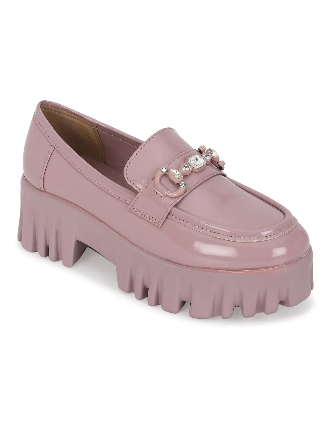 Lavender Patent Block Loafers (TC-B06563-LAV)