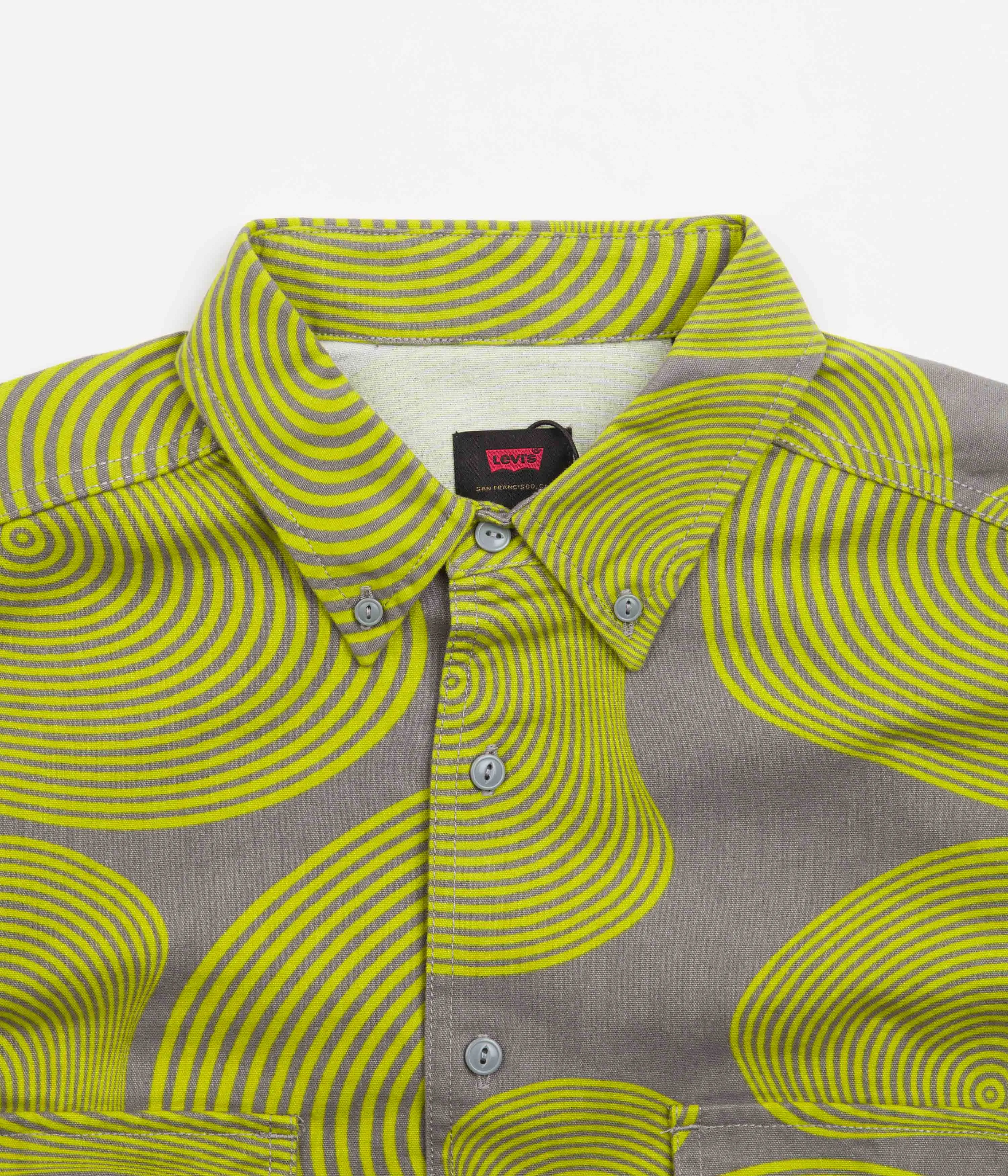 Levi's® Skate Woven Shirt - Floating In Space / Green / Grey