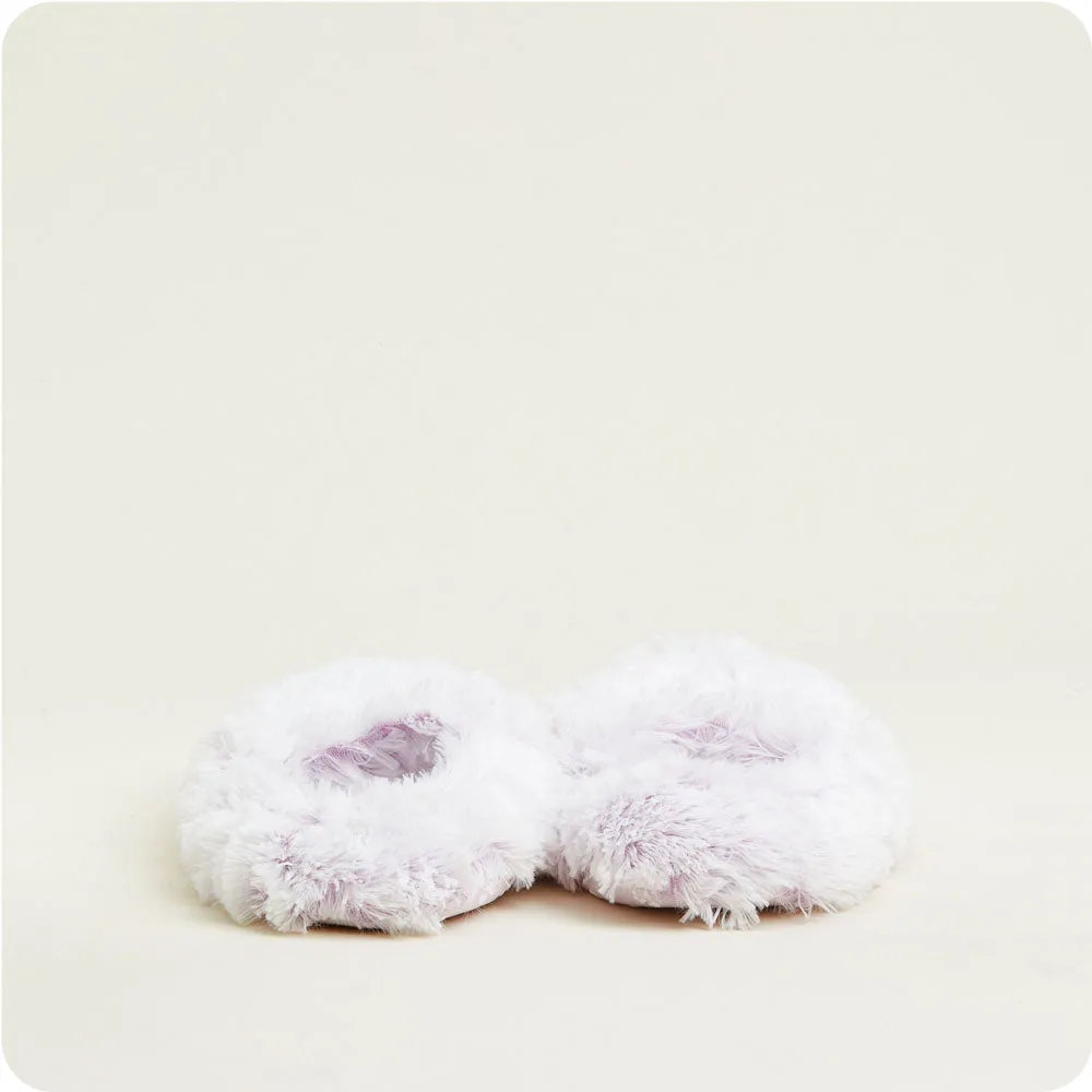 Marshmallow Lavender Warmies Slippers