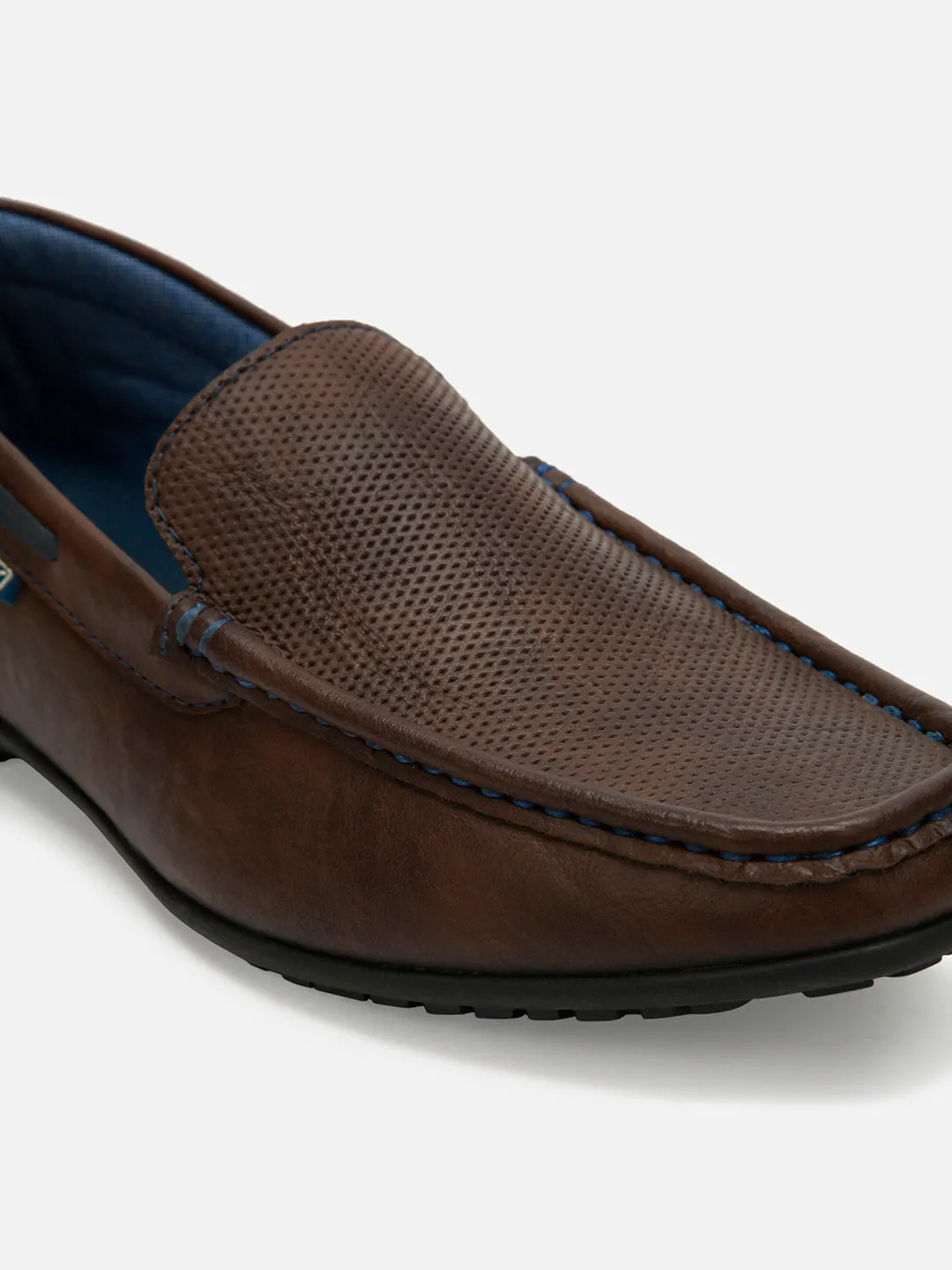 Men's Brown Moc Toe Casual Loafer (IX1014)