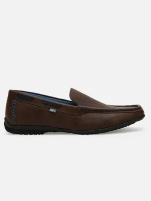 Men's Brown Moc Toe Casual Loafer (IX1014)