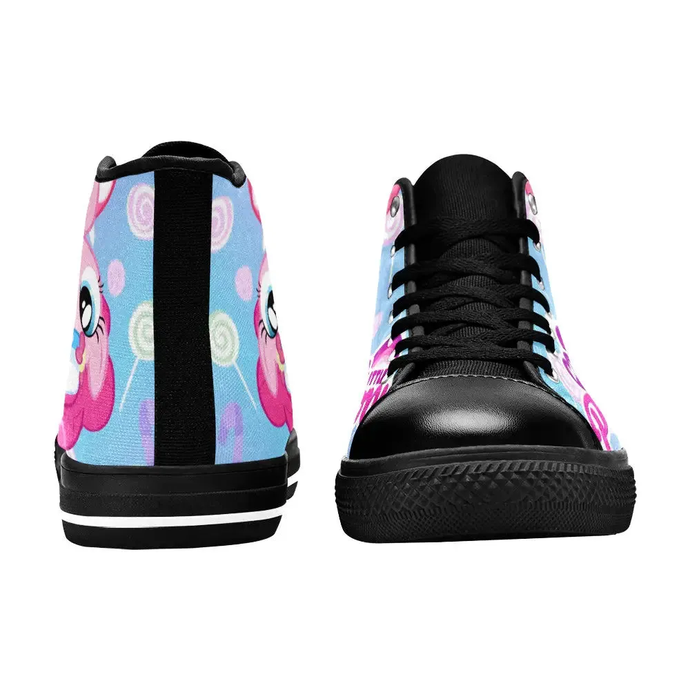 My Little Pony Friendship Is Magic Pinkie Pie Shoes High Top Sneakers for Kids and Adults