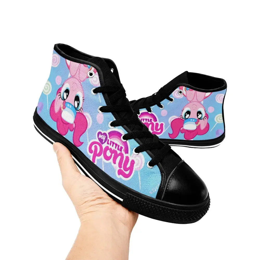 My Little Pony Friendship Is Magic Pinkie Pie Shoes High Top Sneakers for Kids and Adults