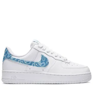 Nike Air Force 1 Low '07 Essential White Worn Blue Paisley (W)