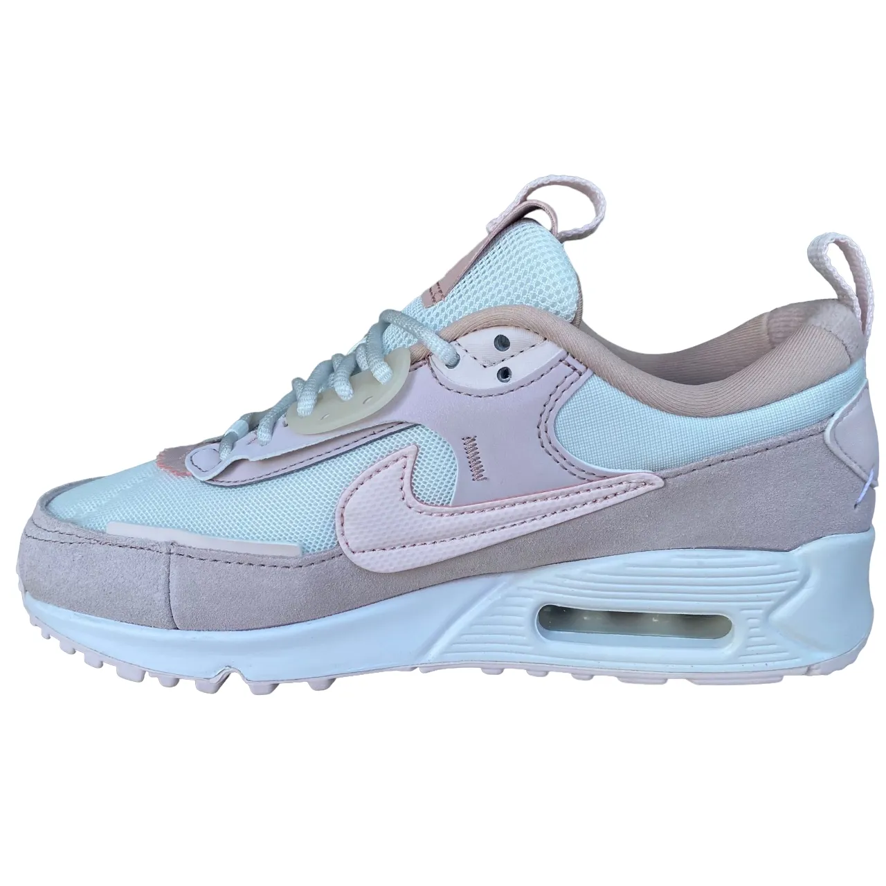 Nike scarpa sneakers da donna Air Max 90 Futura DM9922-104 bianco-rosa