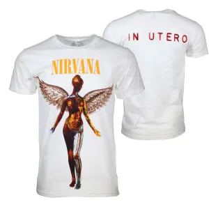 Nirvana In Utero White Tee Shirt