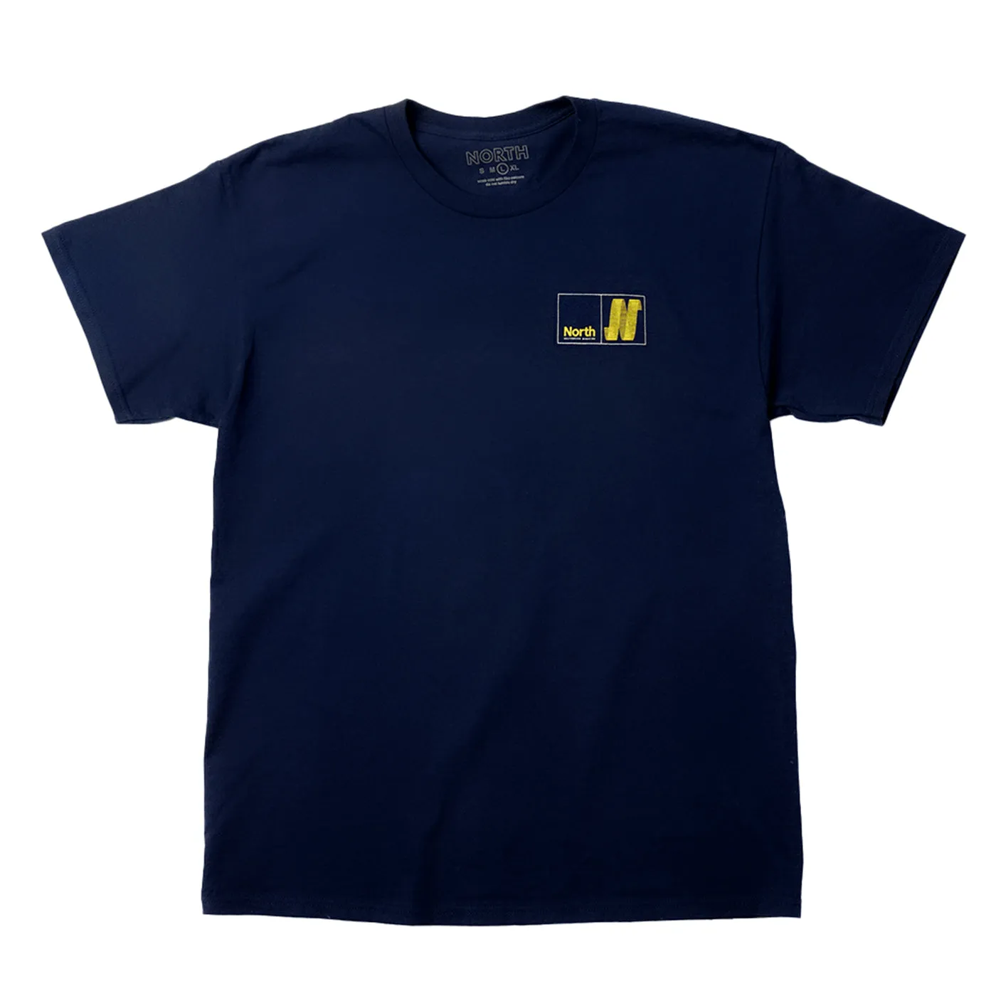 North Skate Mag N Logo T Shirt - Navy / Amber / Smoke