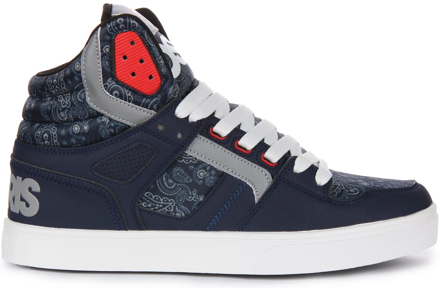 Osiris Clone In Navy Paisly Red For Men