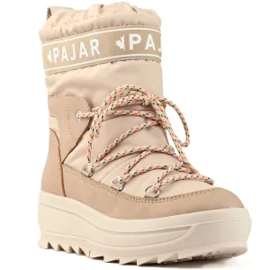 Pajar Womens Galaxy Mid Rise Waterproof Toboggan Snow Boots - Sand