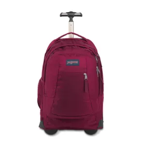 PLAIN RED  JANSPORT WHEELED BACKPACK