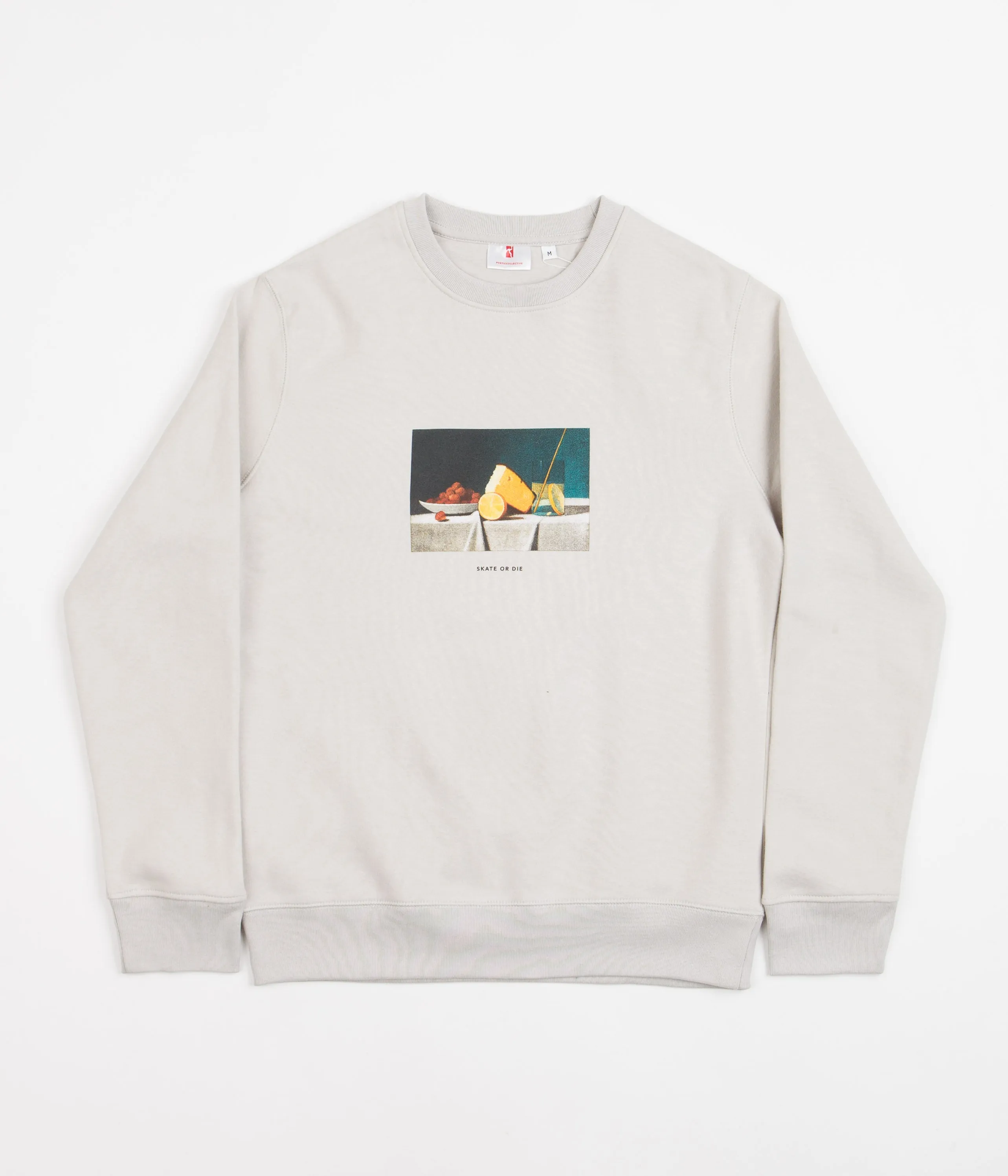 Poetic Collective Skate or Die Crewneck Sweatshirt - Grey Fog