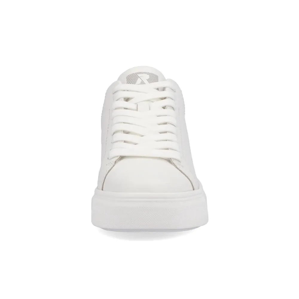 Rieker W0500 White Leather Sneakers (Women's)