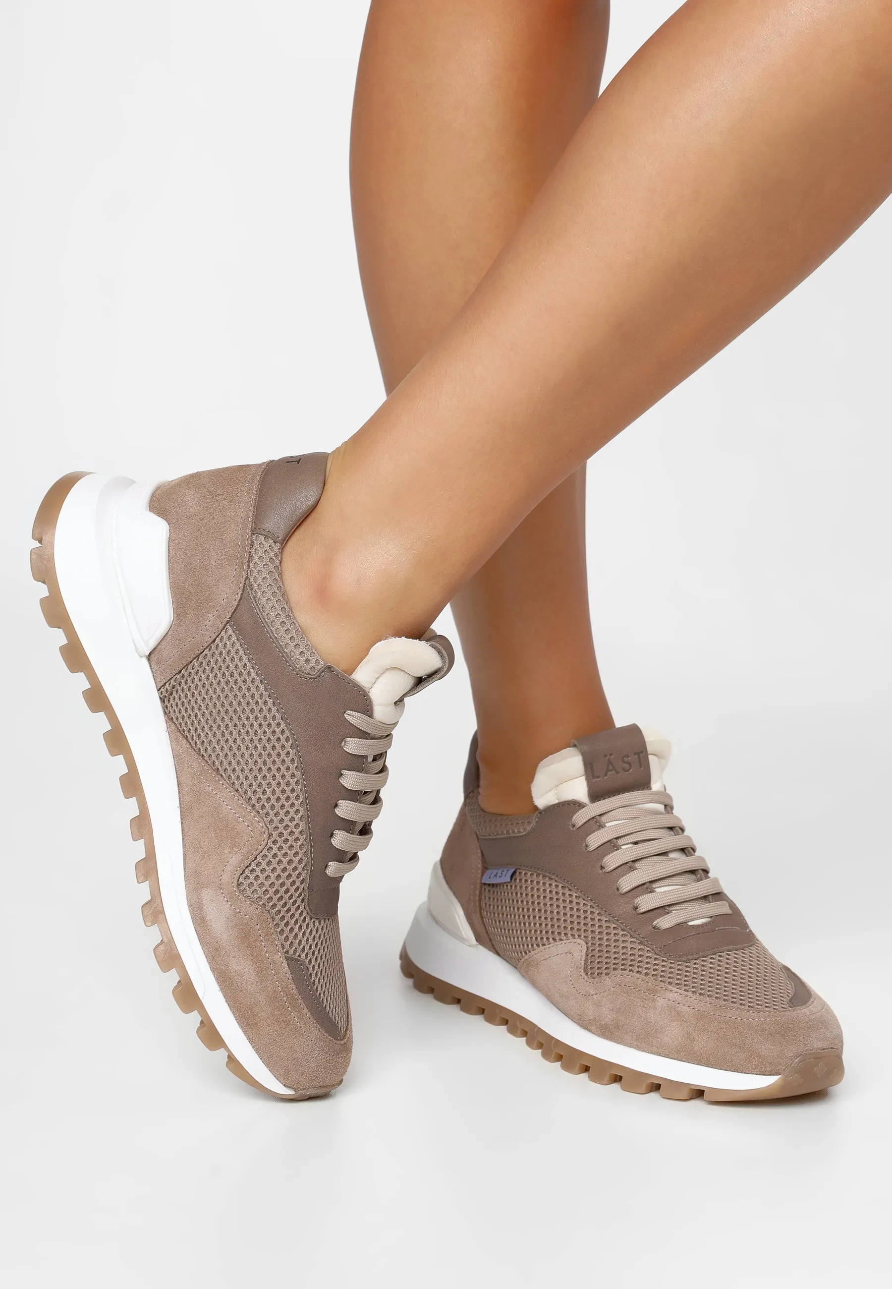 Rosie Taupe Chunky Sneakers