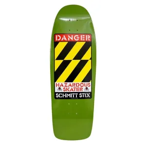 Schmitt Stix 10.125" x 30.5" Danger (ARMY GREEN) Skateboard Deck