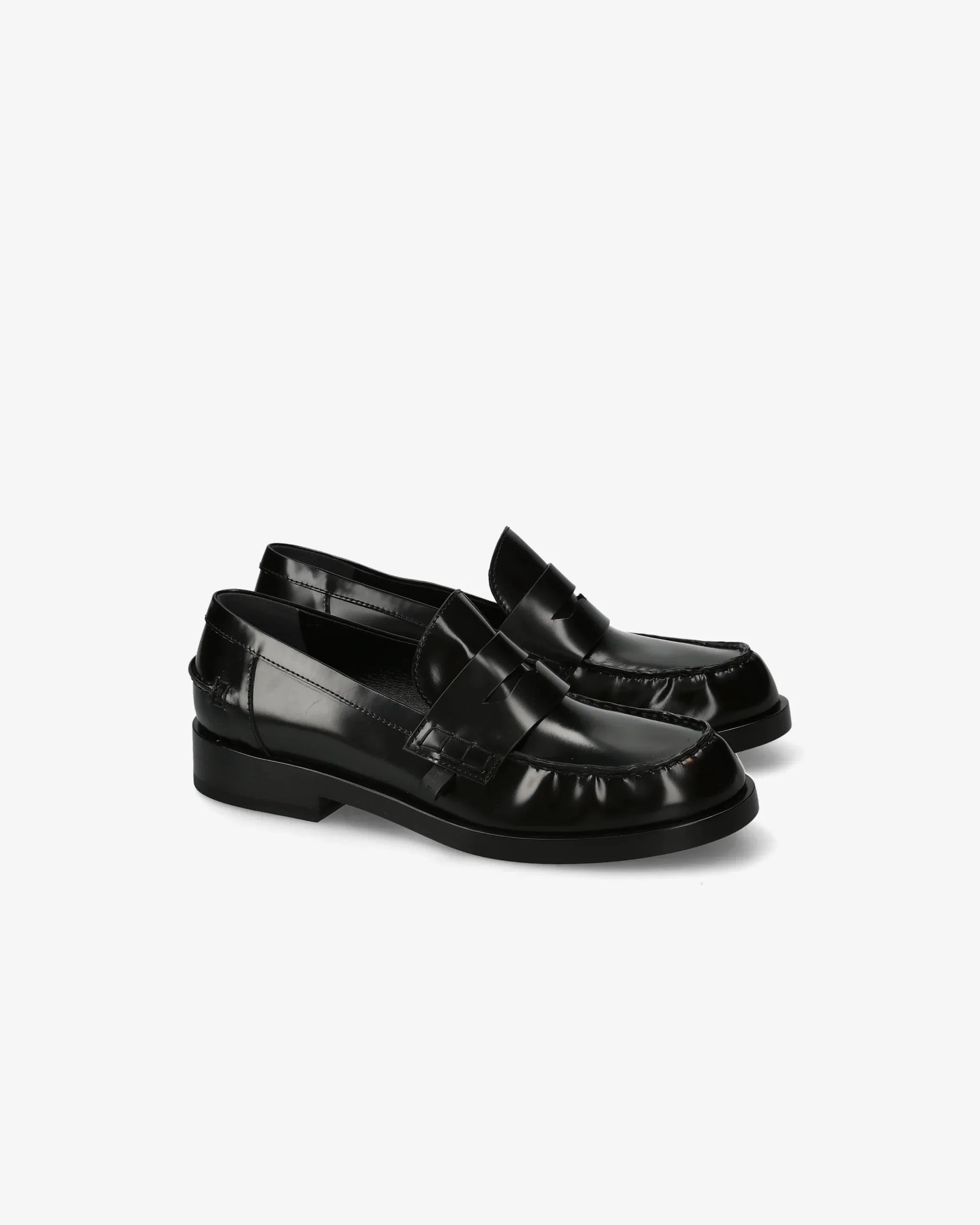 Siria loafers M6851A in polished black calf leather