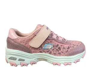 Skechers scarpa sneakers da ragazza D'Lites Lil Lace Gal 664086L LTPK rosa