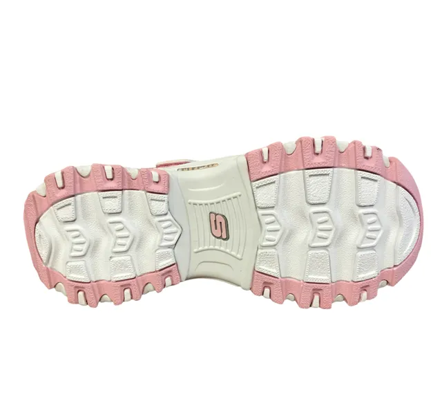 Skechers scarpa sneakers da ragazza D'Lites Lil Lace Gal 664086L LTPK rosa