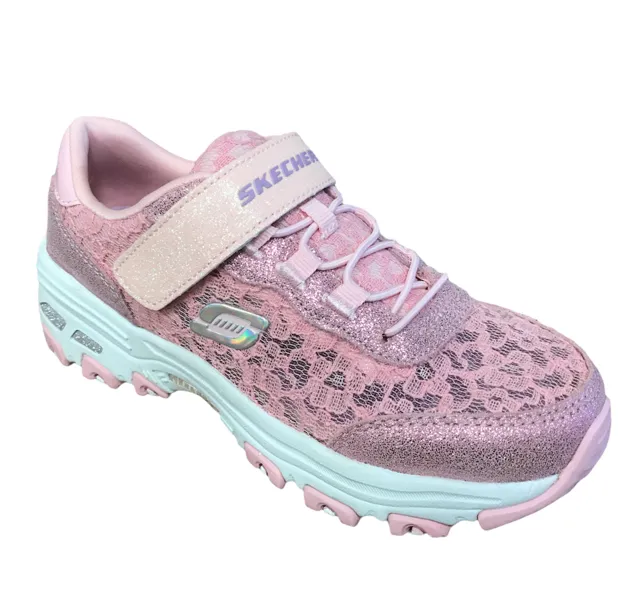 Skechers scarpa sneakers da ragazza D'Lites Lil Lace Gal 664086L LTPK rosa