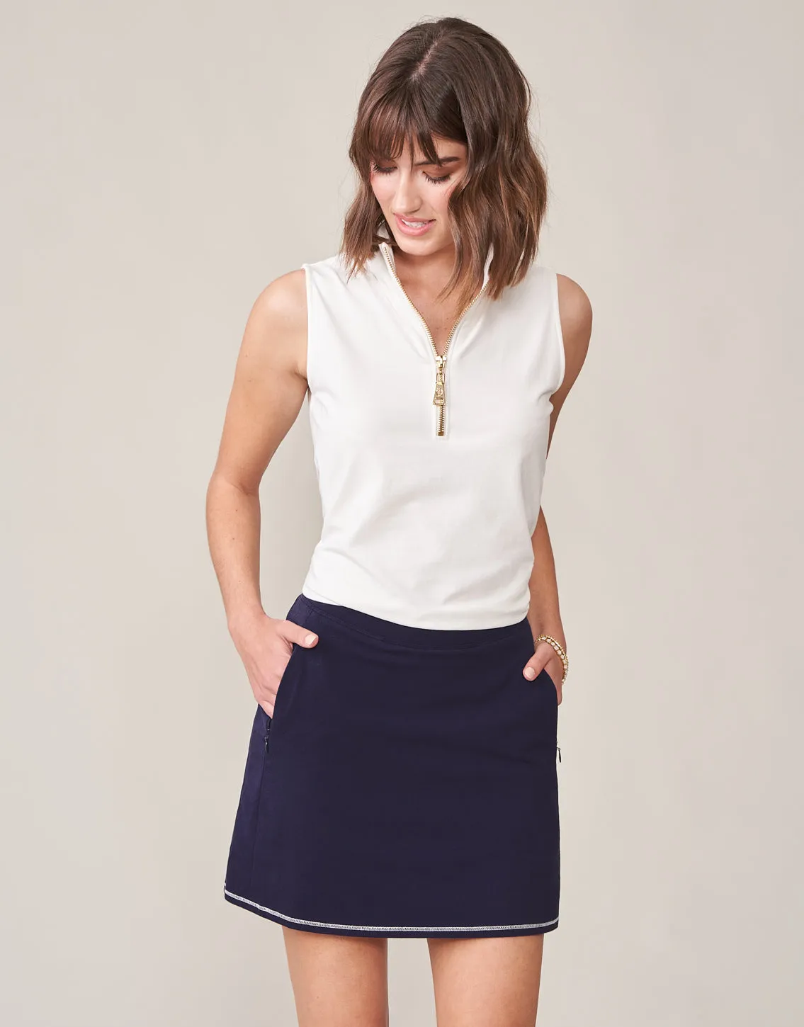 Spartina Navy Skort