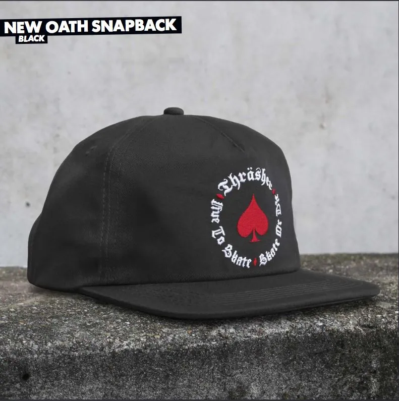 THRASHER MAGAZINE NEW OATH SNAPBACK BLACK