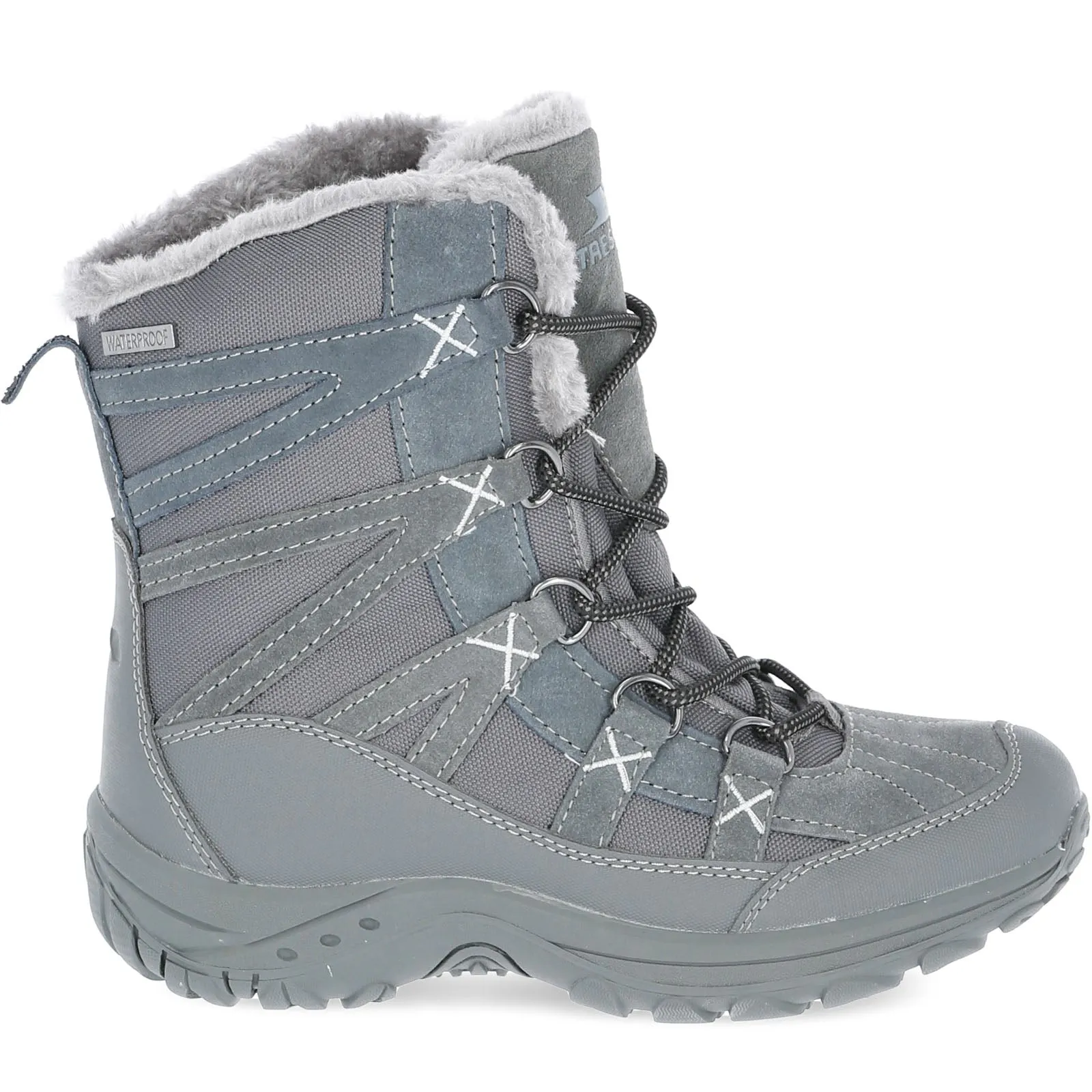 Trespass Womens Zofia Waterproof Snow Boots - Steel