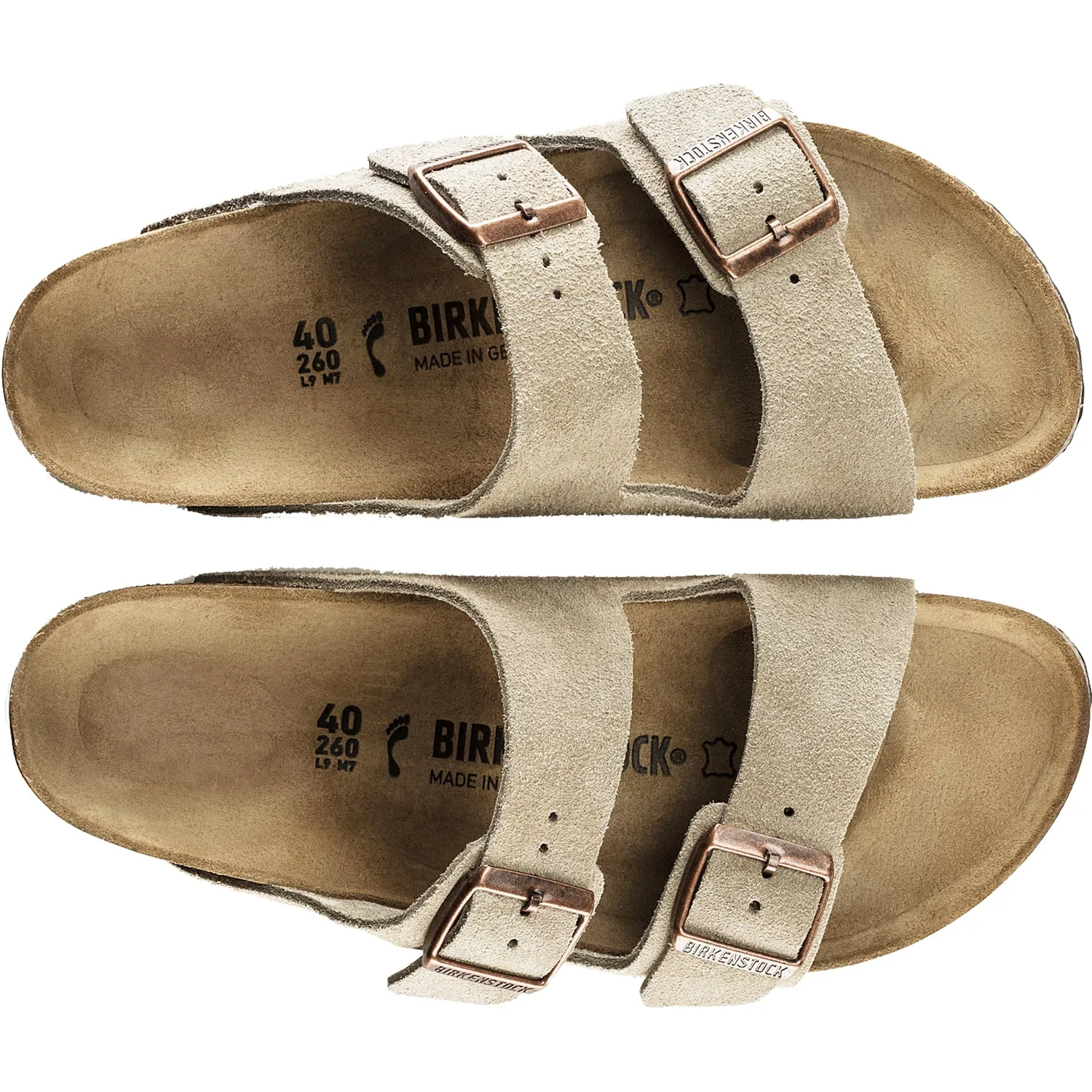 Unisex Birkenstock Arizona Taupe Suede