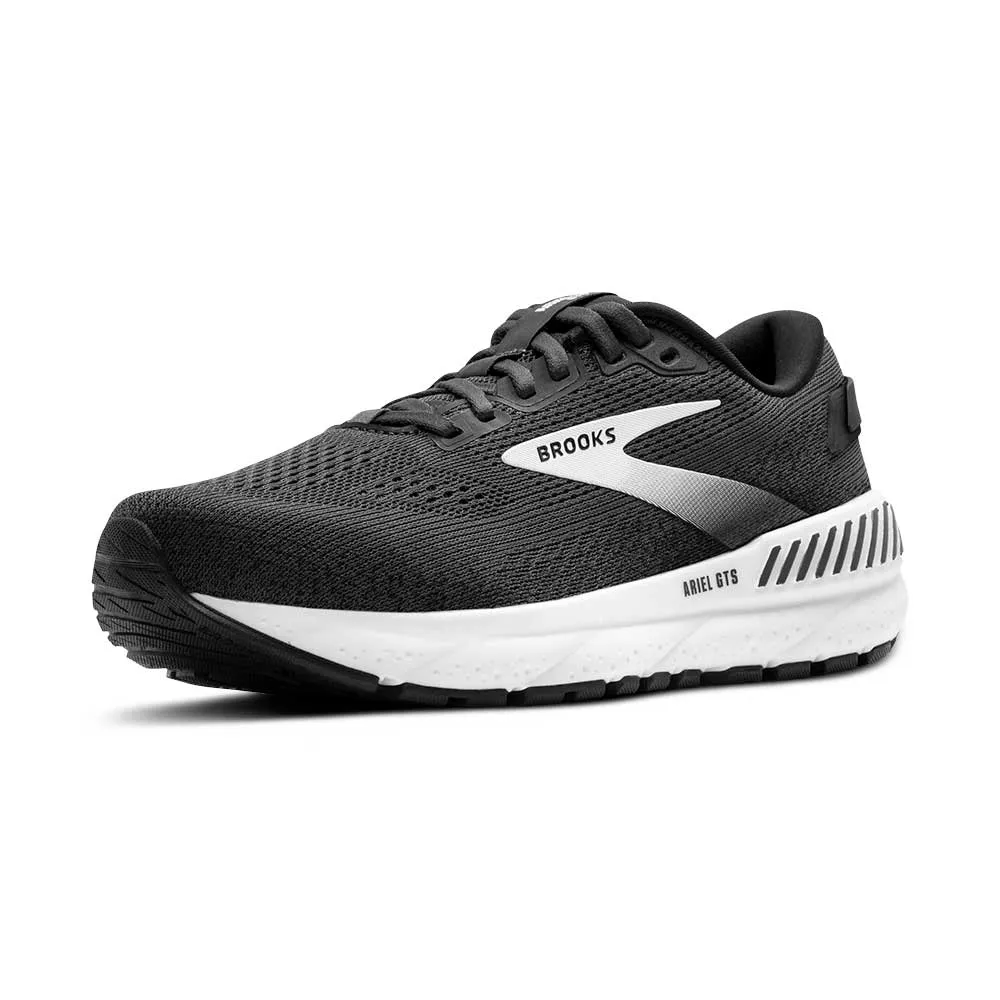 Women's Ariel GTS 24 Running Shoe - Ebony/Black/White - Regular (B)