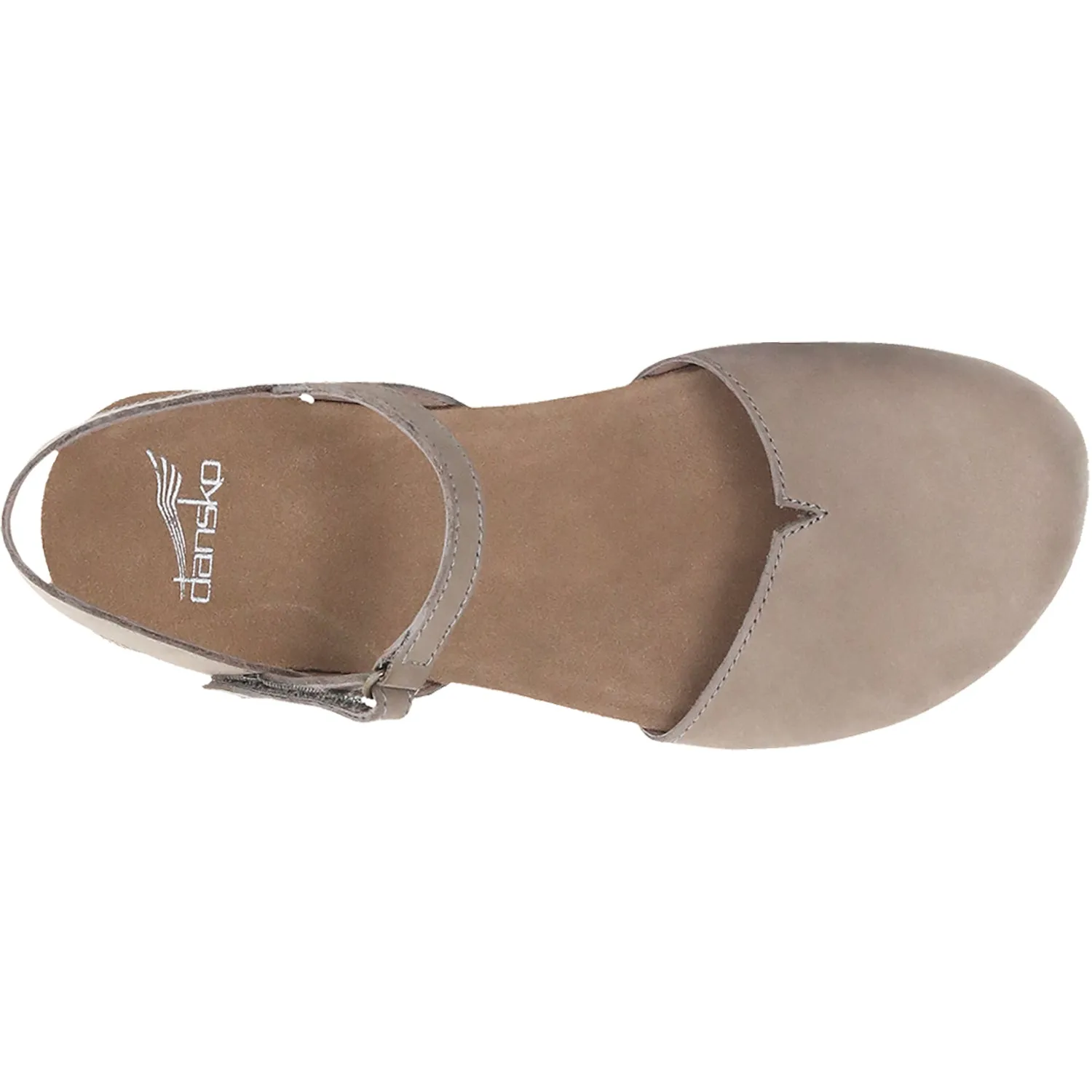 Women's Dansko Rowan Taupe Milled Nubuck