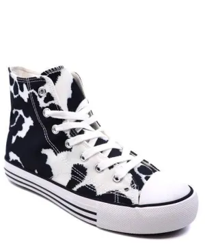 Womens High Top Canvas Sneakers 8 Patterns