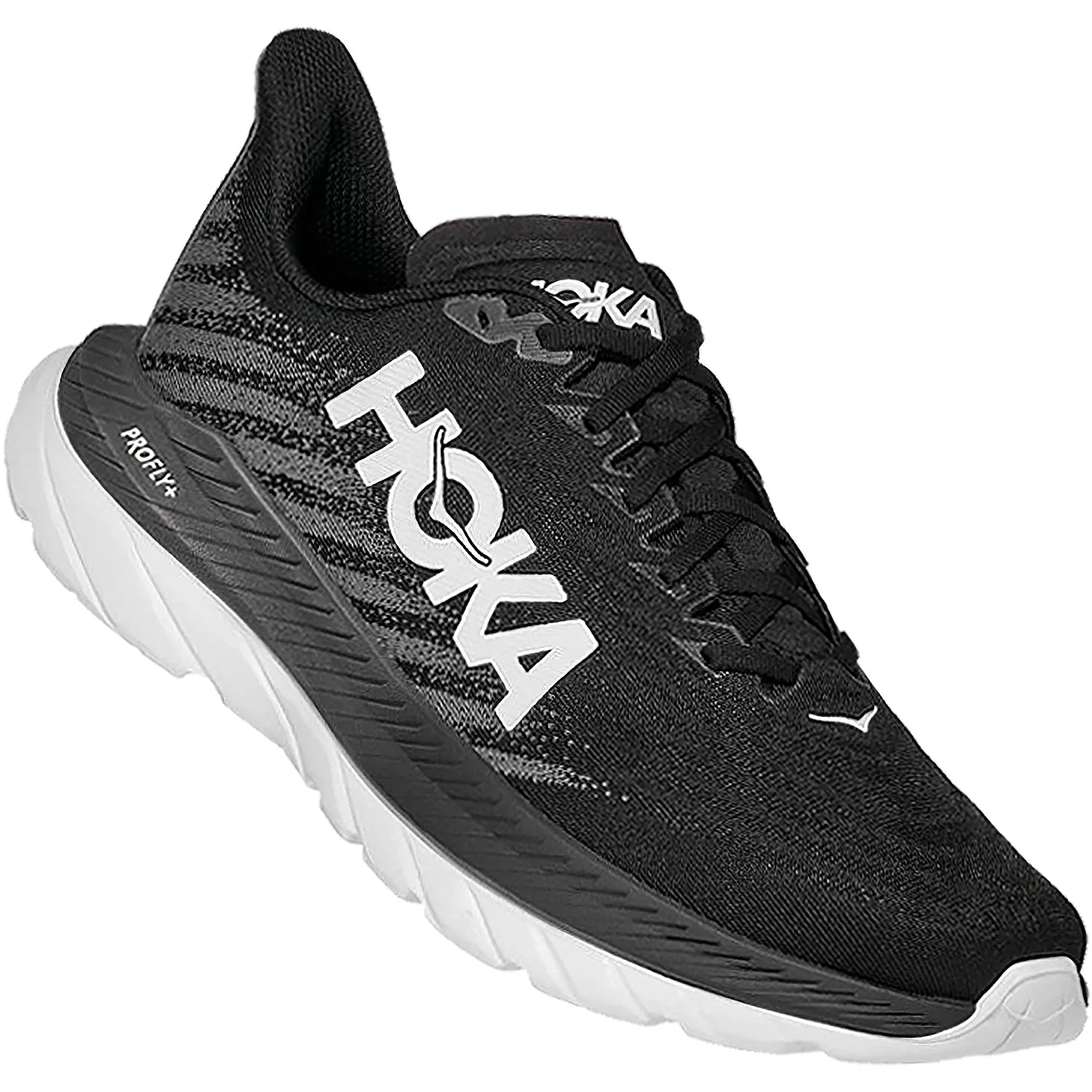 Women's Hoka One One Mach 5 Black/Castlerock Mesh