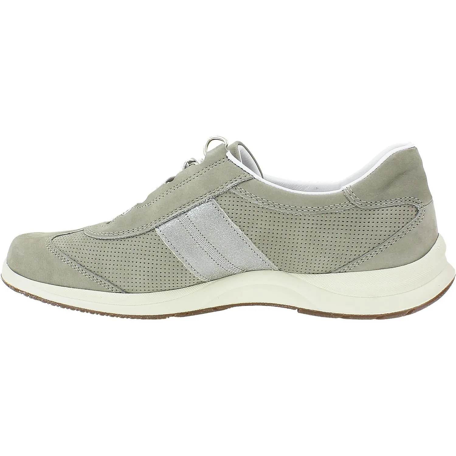 Women's Mephisto Laser Perf Light Grey/Silver Leather/Nubuck